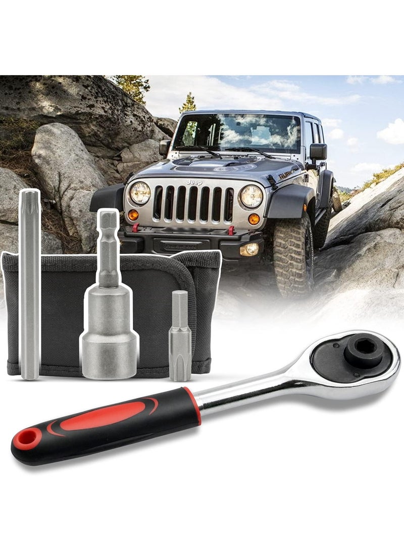 Hard Top Door Removal Torx Set Tool Kit Replace 68361574AB 82214166AB Compatible with 2007-2021 Jeep Wrangler JL JK 2-4 Doors - Image 1